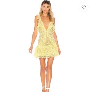For Love and Lemons Tati Yellow Dress